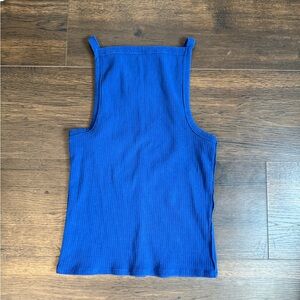 We The Free Royal Blue Ribbed Tank Top